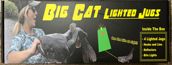 Lighted Catfish Jugs (4 Jugs in a Set)