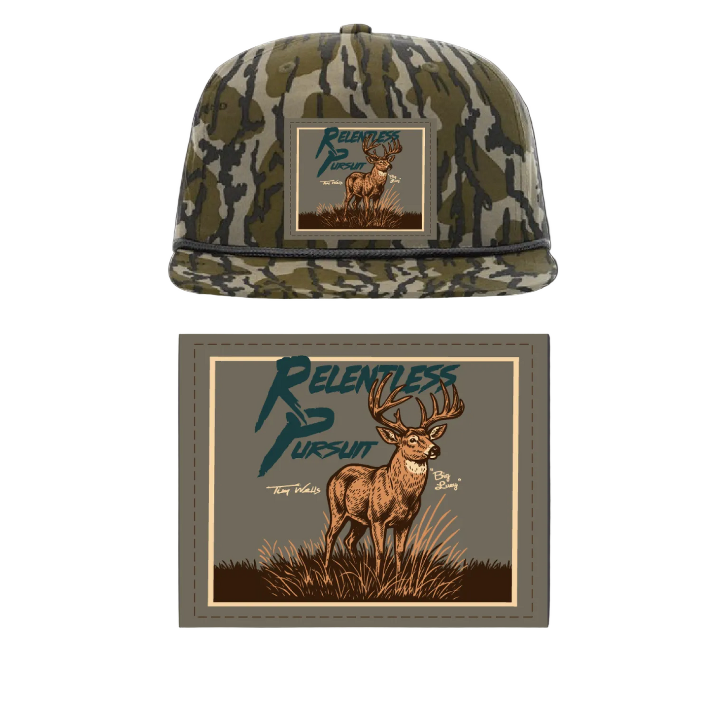 Hat - Relentless Pursuit Deer Mossy Oak Bottom Land