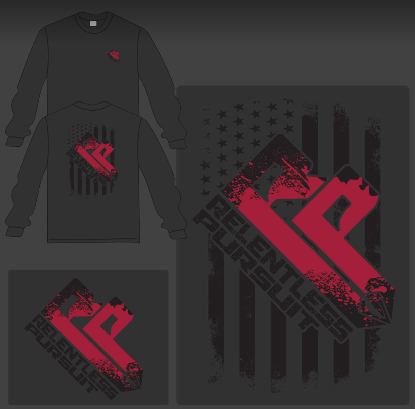 NEW! Long-Sleeve T-Shirt Relentless Pursuit