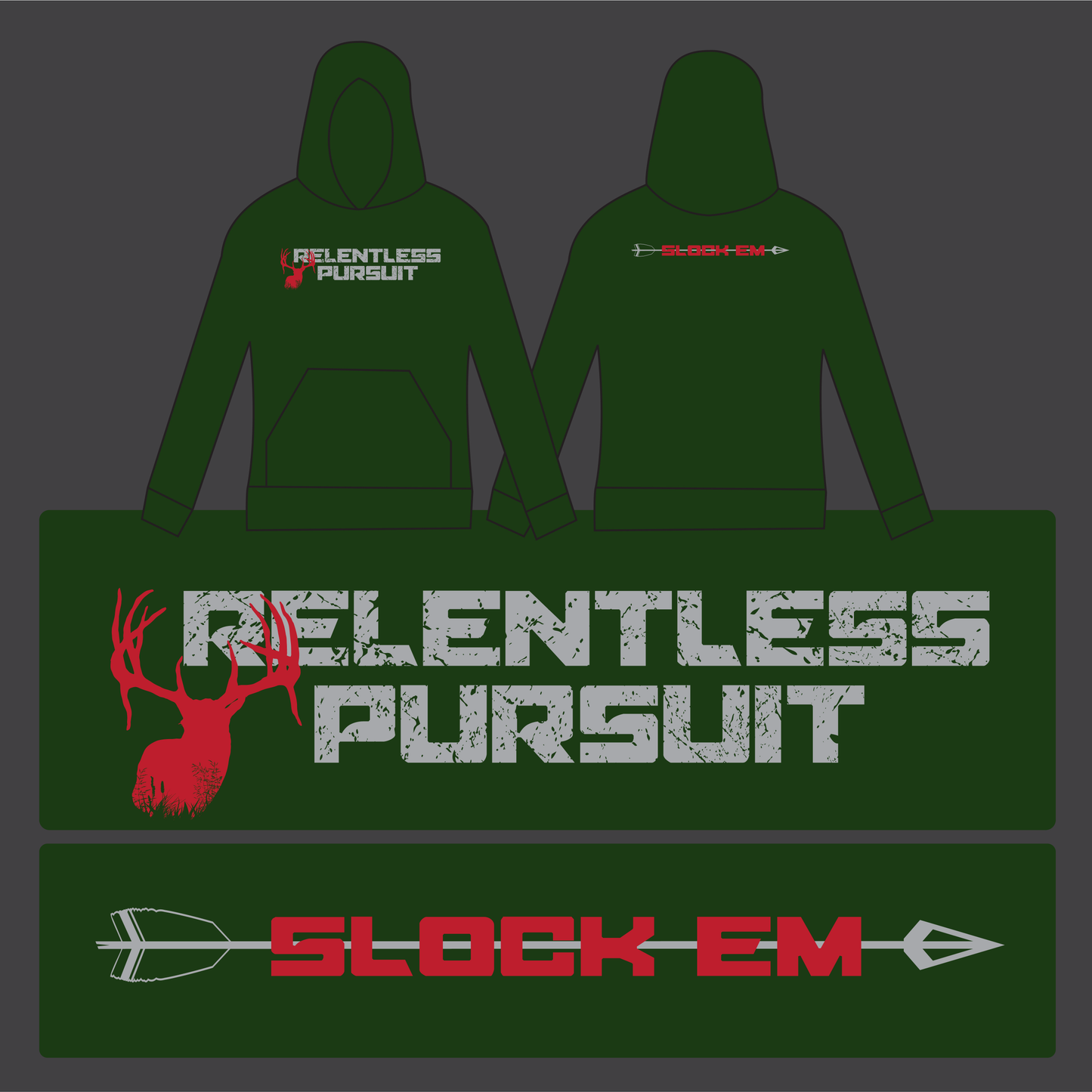 NEW! Hooded Sweatshirt- Relentless Pursuit