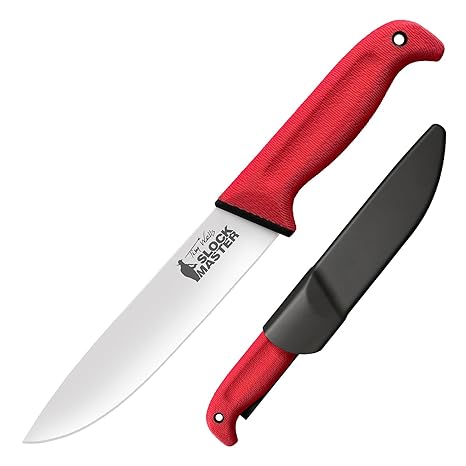 TIM WELLS SCALPER SLOCK MASTER / 11.75" OVERALL / 6.5" BLADE / 3.5MM THICK / 4116SS / 5.25" KRAY-EX™ HANDLE / AMBI BELT CLIP / BLISTER PACK