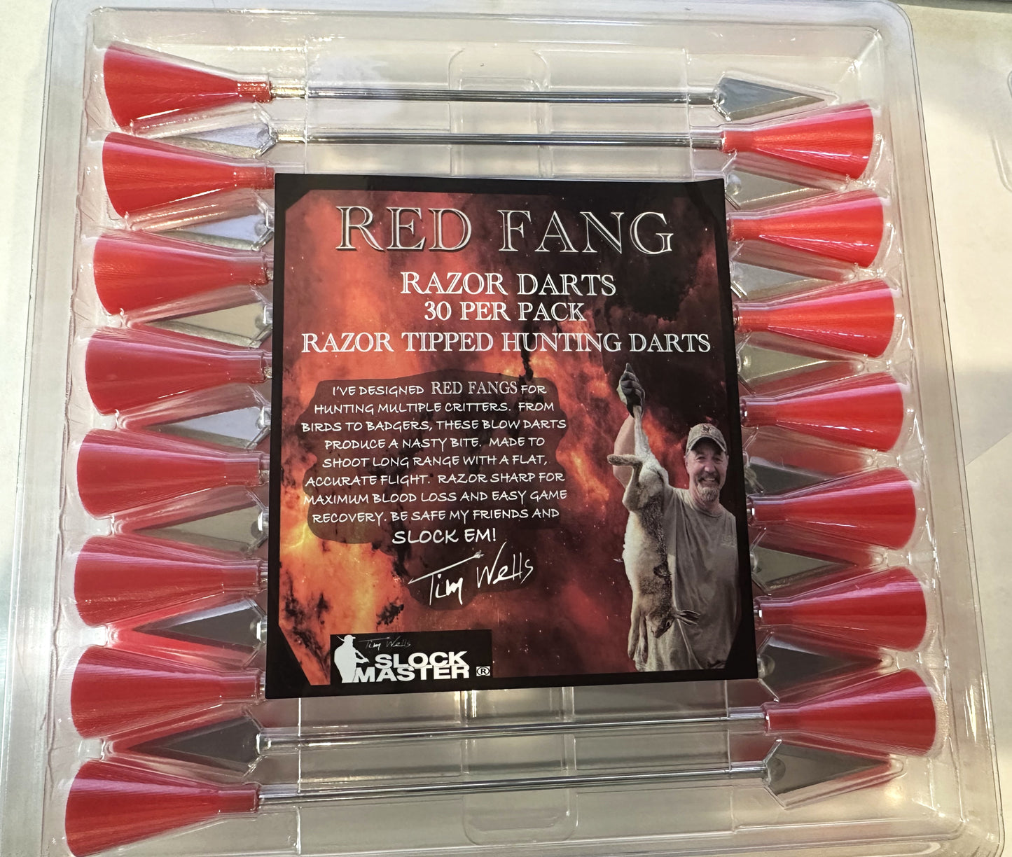 Red Fang Big Bore Blow Gun Darts 30 Pack