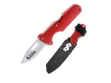 TIM WELLS SLOCK MASTER SKINNER CLICK N CUT / 6.5" OVERALL / 2.5" BLADE / 1.5MM THICK / 4" HIGH IMPACT ABS HANDLE / 420J2 STEEL / AMBI BELT CLIP/ *BLISTER PACK* view 1