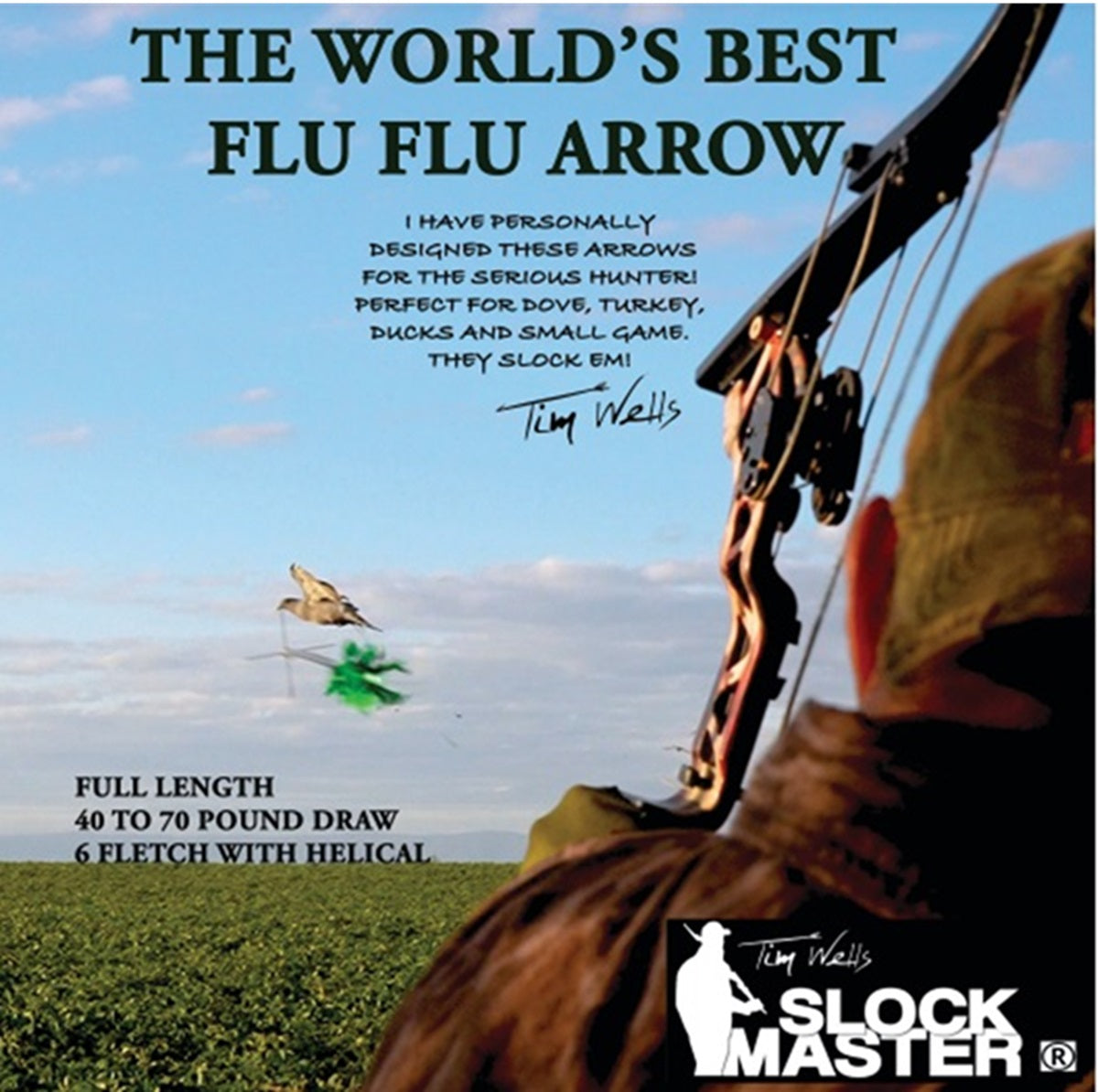 Broadheads - Head Hunter Turkey Broadheads + Flu Flu Arrow Combo Pack