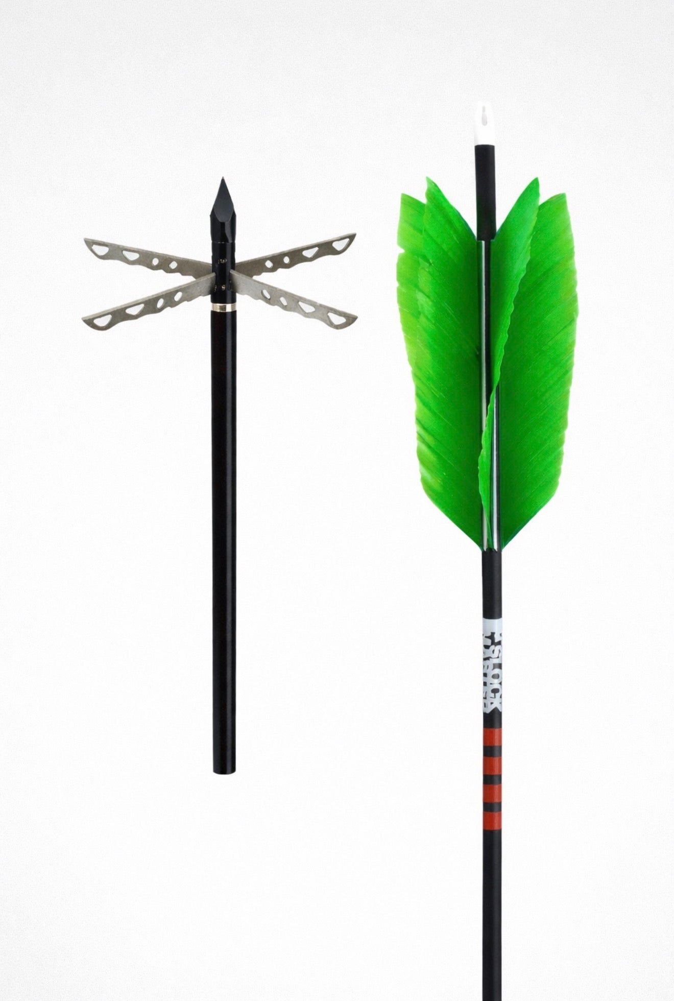 Broadheads - Head Hunter Turkey Broadheads + Flu Flu Arrow Combo Pack