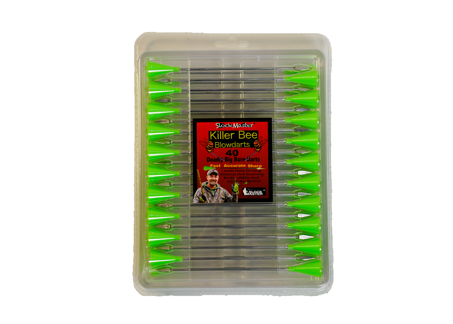 Blow Darts - Killer Bees Deadly Big Bore Hunting Razor Darts 40 Pack