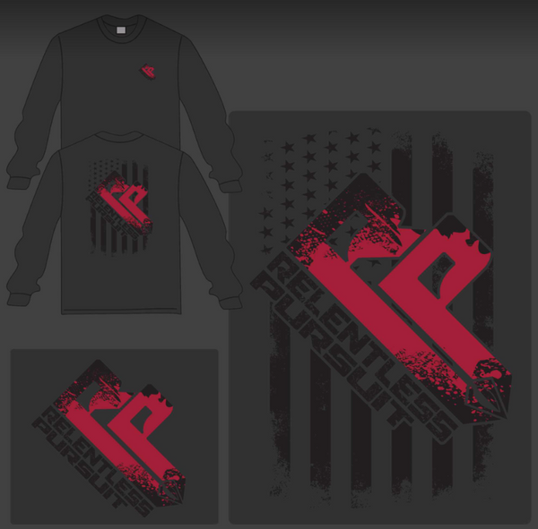 Long-Sleeve T-Shirt Relentless Pursuit Gray