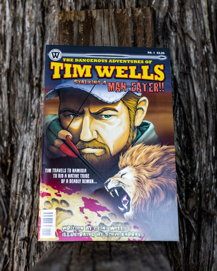 Tim Wells Comic Book Stalking a Man Eater Slock Master