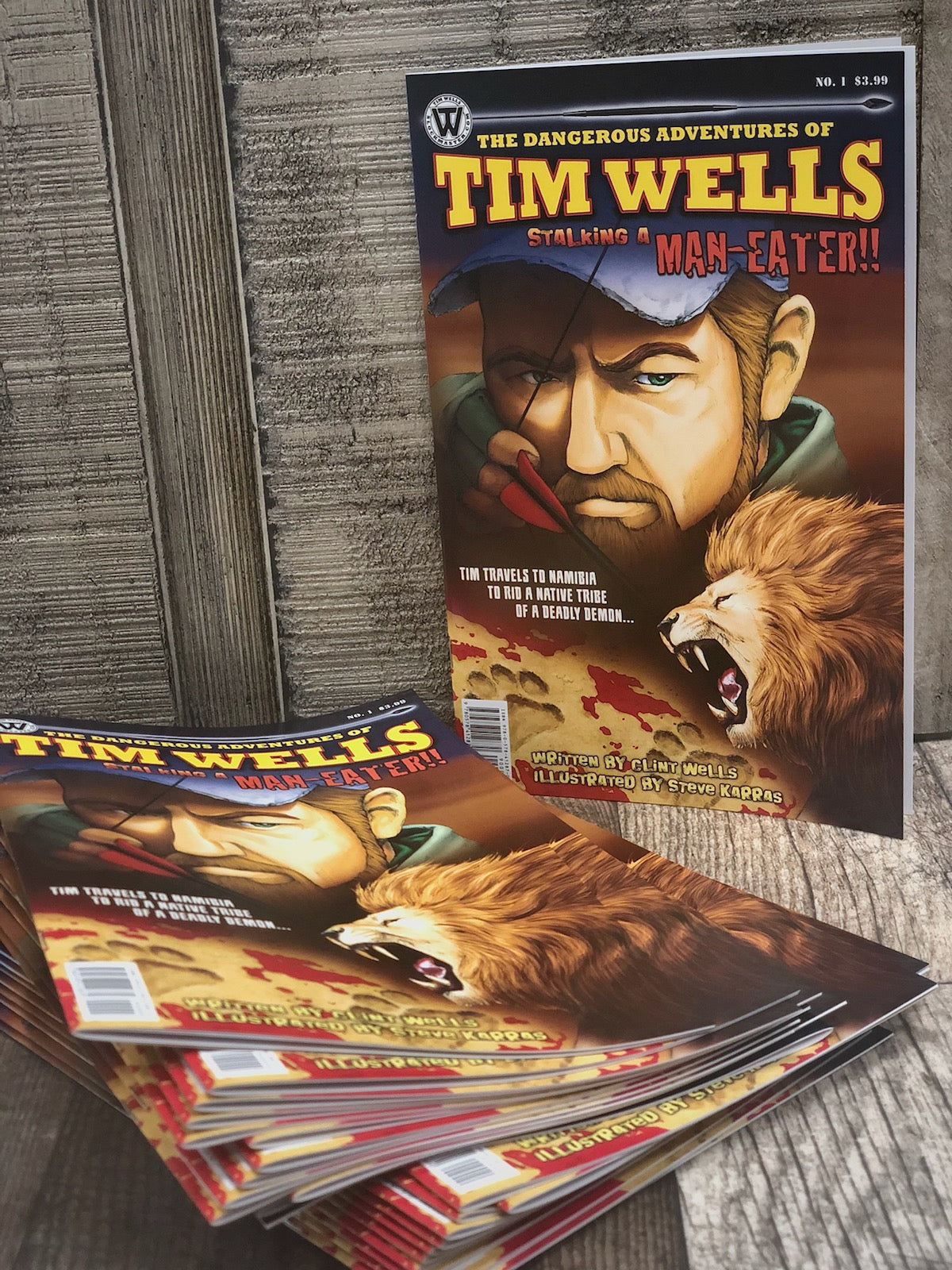 Tim Wells Comic Book- Stalking a Man Eater